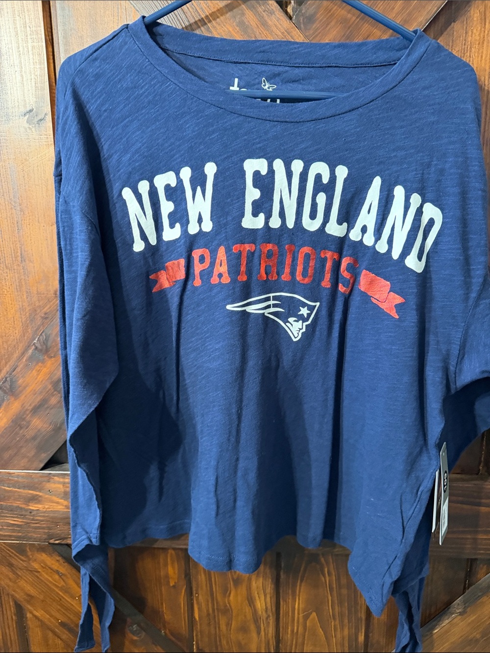 Touch by Alyssa Milano Navy New England Patriots Long Sleeve Tee